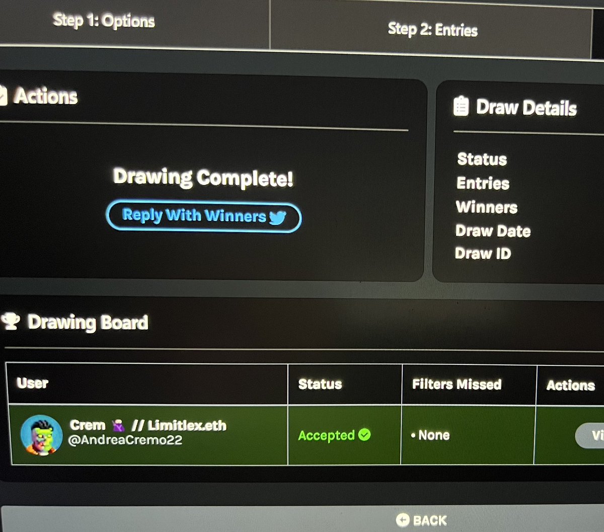 vs_investor's tweet photo. 🚨Lou giveaway result is in🚨

Congrats to @AndreaCremo22! First out of the draw and by chance a fellow @GenuineUndead holder by the looks of the pfp 🤌

DM me your wallet address and I’ll send Sailor Lou on his way asap!

Thanks to everyone who took part

#LOUFG https://t.co/4UbeHknvZ2