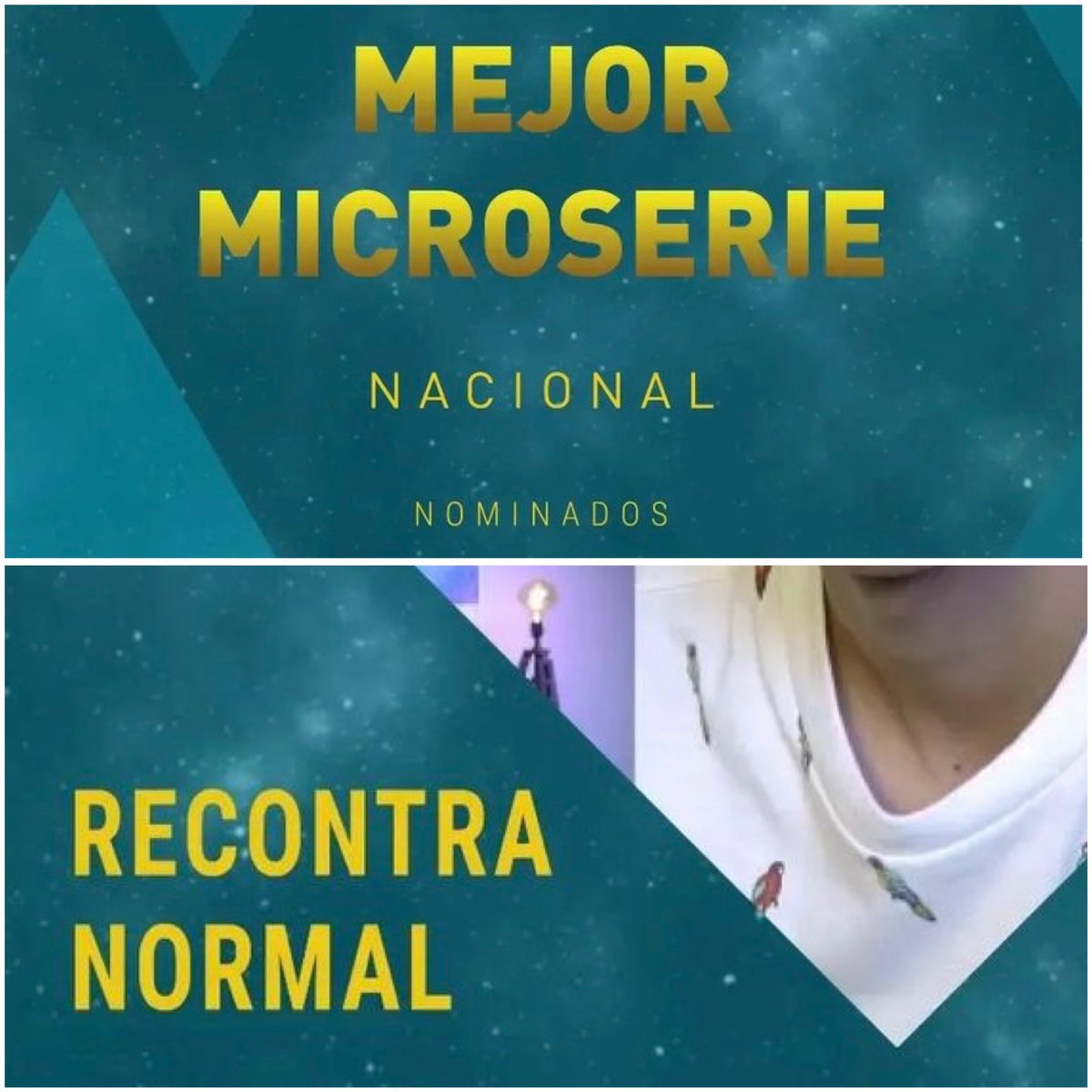 renatomeva's tweet photo. #RecontraNormal nominado en 3 categorías del #CuscoWebFest 🥳 https://t.co/B3gMO6ntR6