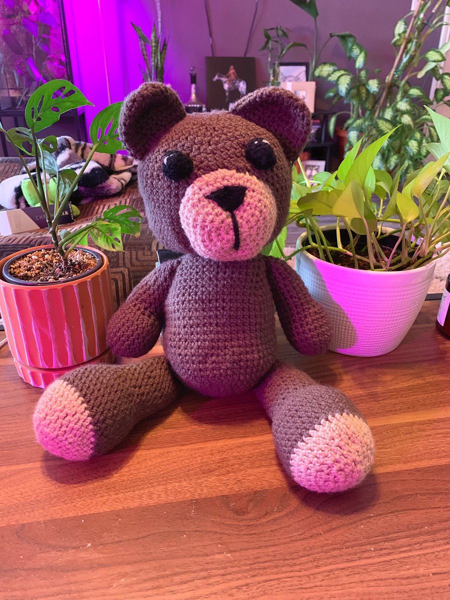 I made a teddy bear 🧸❤️