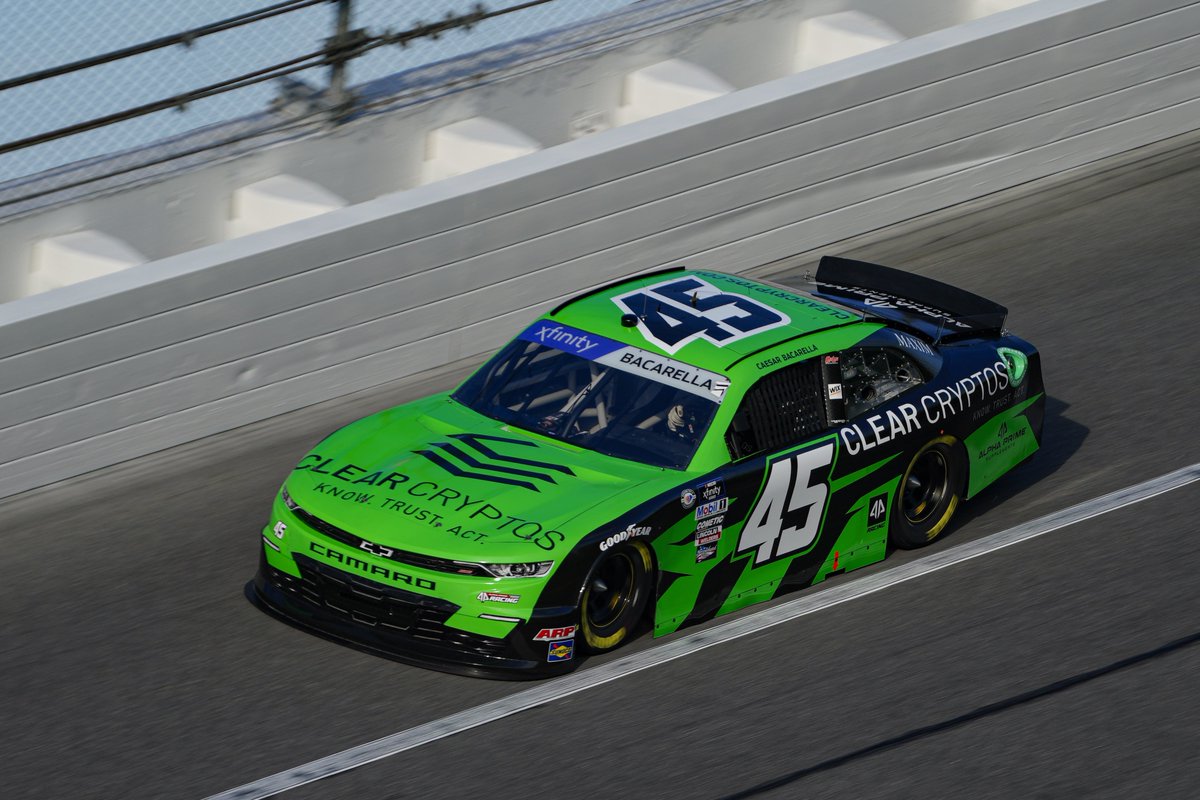 TeamAlphaPrime's tweet photo. 🟢 GREEN FLAG is out and we’re underway for the start of 2023 season!

@StefanParsons_ will start from the rear of the field due to the driver change.

#Beef300 | #NASCAR75 https://t.co/s1xrDuJ2oA