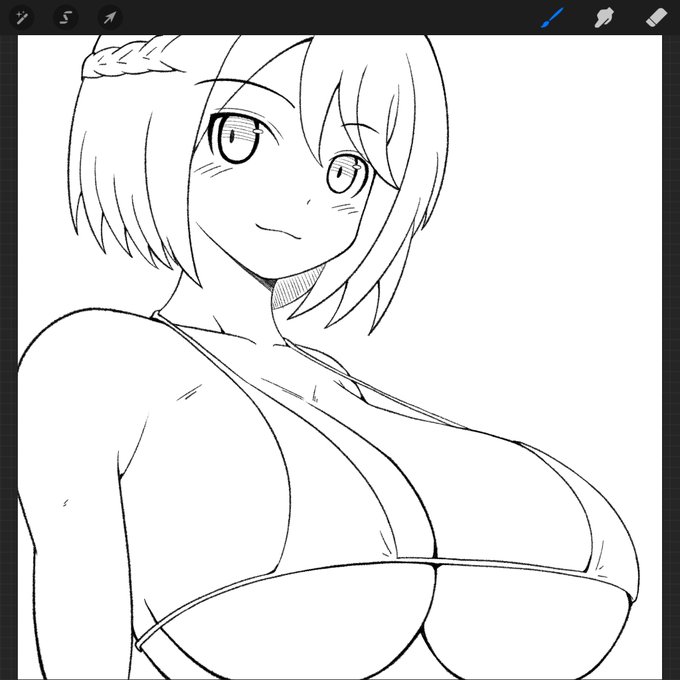 線画。

塗る。 https://t.co/hlD6hXPiv2 