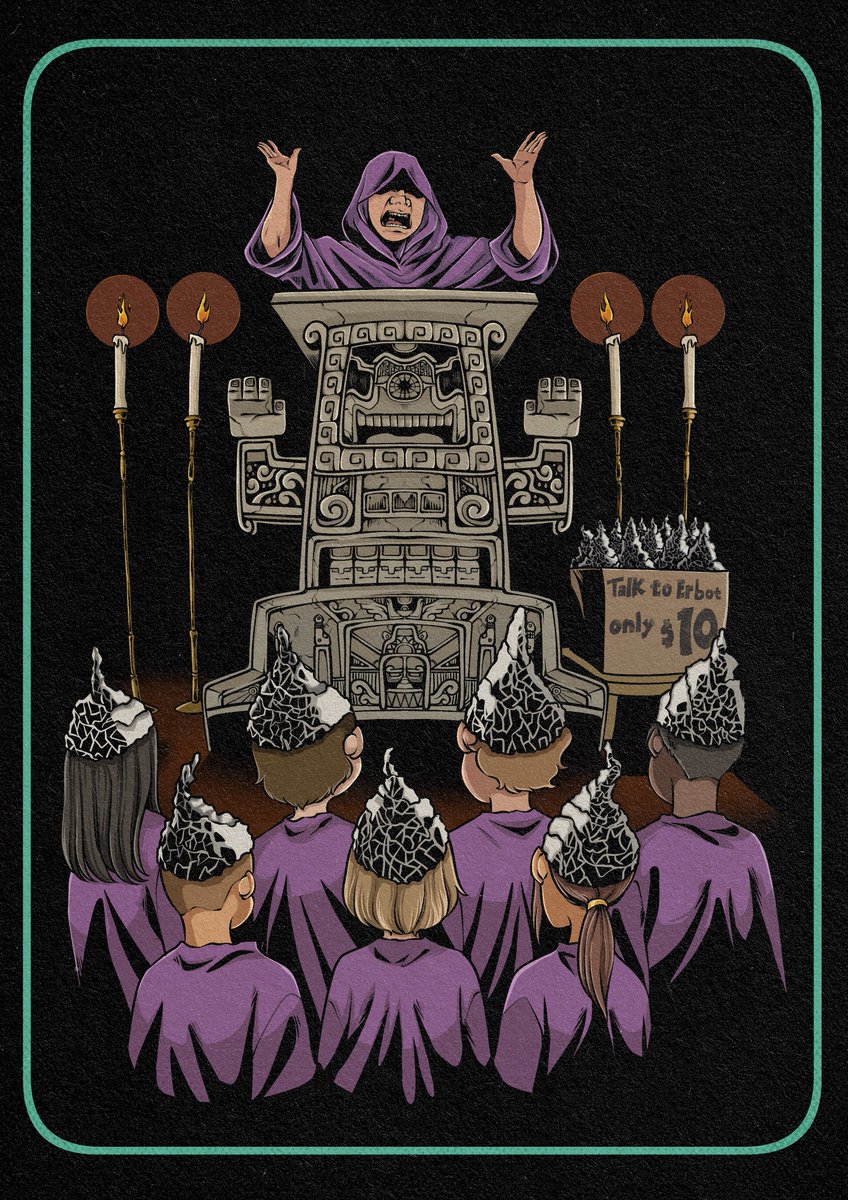 sww_nft's tweet image. Wait....did I join a cult?🤔
#somethingwentwrong 
#childrenoferbot