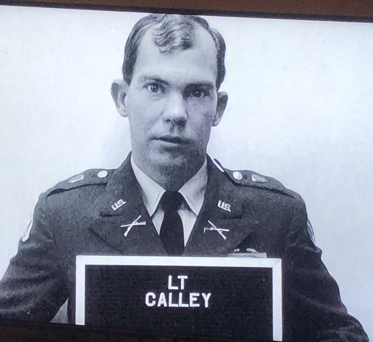 kevidoyle's tweet photo. Watching a documentary about the #MiLai massacre. 504 murdered. Calley (below) spent just 3 years in jail. Most others involved walked off into the sunset. Yep. #warcrimes https://t.co/fNH7GKqvWn