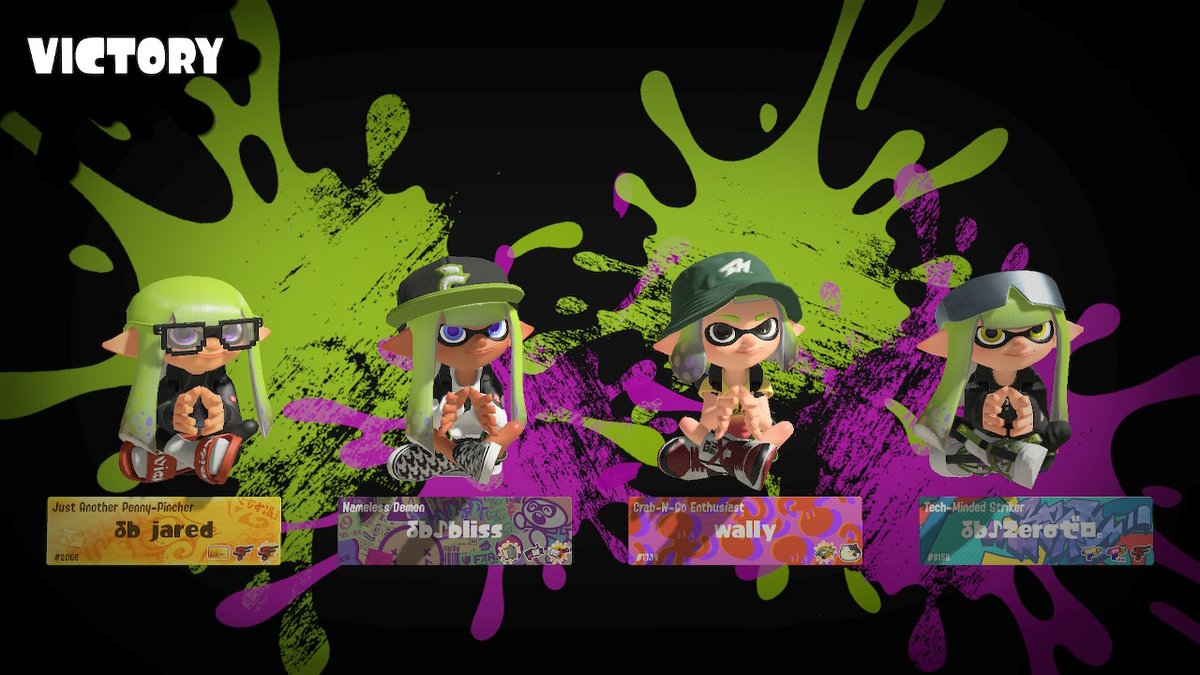 DestinyBondSPL's tweet photo. We take home 1st Place in The Official @NintendoVS Splatoon 2023 Turf War Event Going 16-0! GGs To everyone we faced and thank you for the event! And big thanks to @zeke_km for subbing!

Roster: 🥇
Zero - Splash
Jared - Splash
Bliss - Splash/Machine
Wally - Bow/Flingza
Zeke - 52 https://t.co/5PjSpOmuor