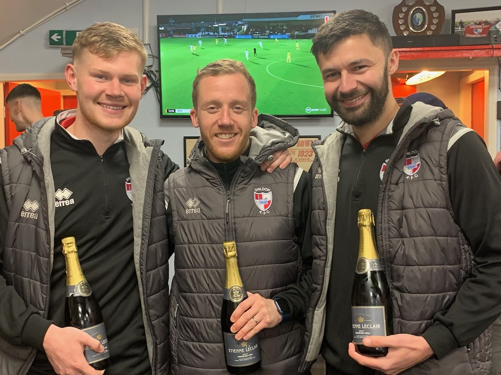 ⚽️ Shildon AFC ⚽️🚂 (@official_safc) on Twitter photo A presentation was made after today's game for three players who have played a combined 400 games for the Railwaymen! <a href="/BenTrotter8/">Ben Trotter</a> 150 games; <a href="/aidanheywood/">aidan heywood</a> 150 games; and <a href="/chay_liddle/">Chay Liddle</a> 100 games. Outstanding!!! 👏👏👏
🔴⚪🚂⚽ A presentation was made after today's game for three players who have played a combined 400 games for the Railwaymen! <a href="/BenTrotter8/">Ben Trotter</a> 150 games; <a href="/aidanheywood/">aidan heywood</a> 150 games; and <a href="/chay_liddle/">Chay Liddle</a> 100 games. Outstanding!!! 👏👏👏
🔴⚪🚂⚽