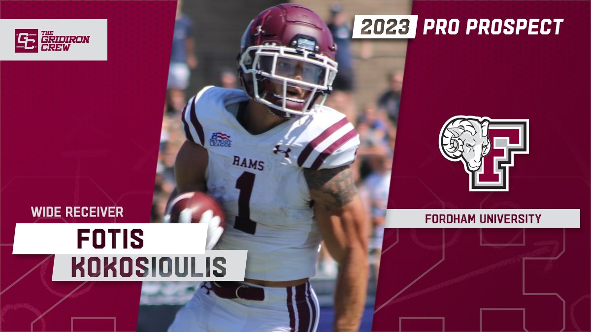 Gridiron_Crew's tweet photo. ⚠️ Attention Pro Scouts, Coaches, and GMs ⚠️

You need to look at 2023 Pro Prospect, Fotis Kokosioulis @fotiskoko1, a WR from @FORDHAMFOOTBALL

#2023ProProspect #DraftTwitter #NFLDraft #CFL #XFL #USFL #ProFootball 🏈

👀 See our Interview: https://t.co/zB8sgnSW1B https://t.co/Cz0sWuAX2R