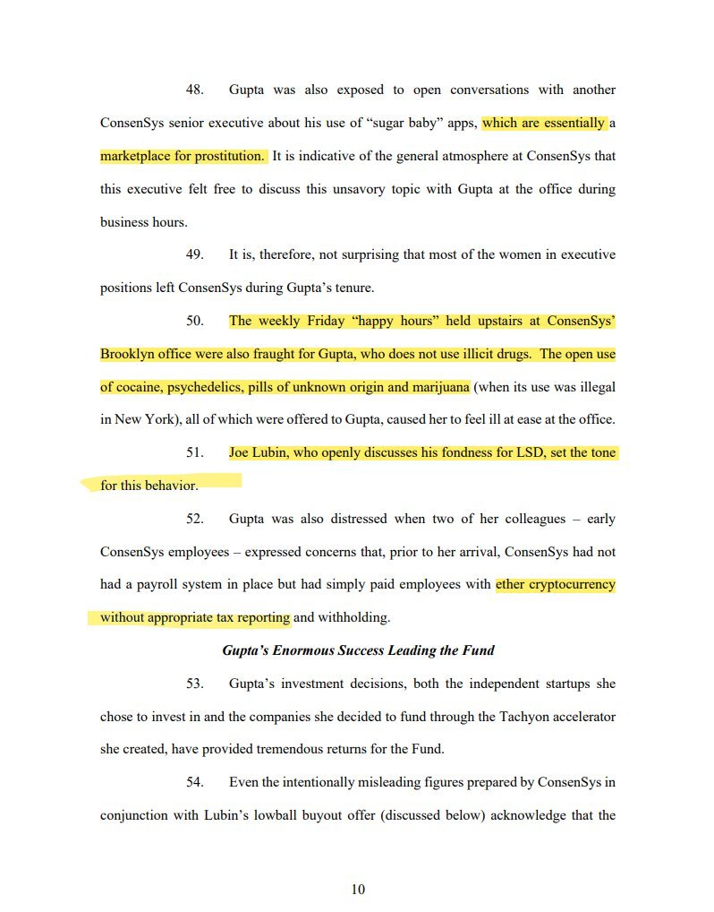 Leerzeit's tweet photo. Why I'm so absolutely 100% sure we're right: Just imagine if there was a lawsuit against @bgarlinghouse  describing happy hours drug parties at @ripple &amp; Brad's regular LSD use. Oh I bet you that this story would have all over (inter-)national media. And with Lubin &amp; @ConsenSys? https://t.co/vmikJ9Cb76