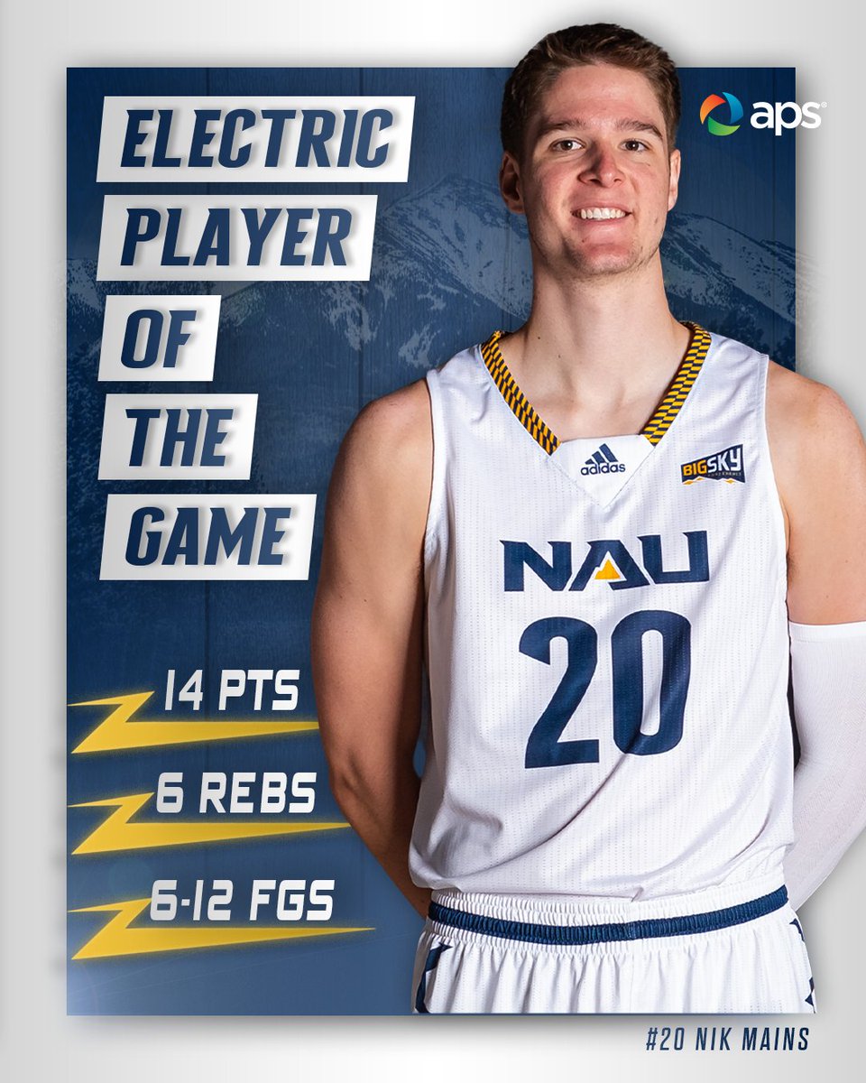 NAU Men's Basketball tweet media