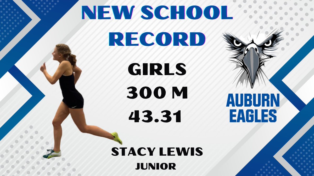 Junior <a href="/Stacy_Lewis_24/">Stacy C Lewis</a> breaks her own Auburn High School Record for the 300m finishing 2nd at the Region Championship Meet.
