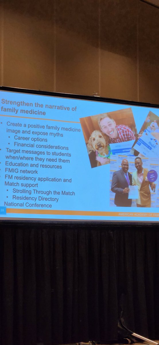 <a href="/FamMedMankato/">Mayo Family Medicine Residency - Mankato</a> resident <a href="/NickDeVetterDO/">Nicholas DeVetter</a> showed up in the amazing inspiring AAFP President <a href="/tilimd/">Tochi Iroku-Malize</a>'s talk! #TenState #FMRevolution