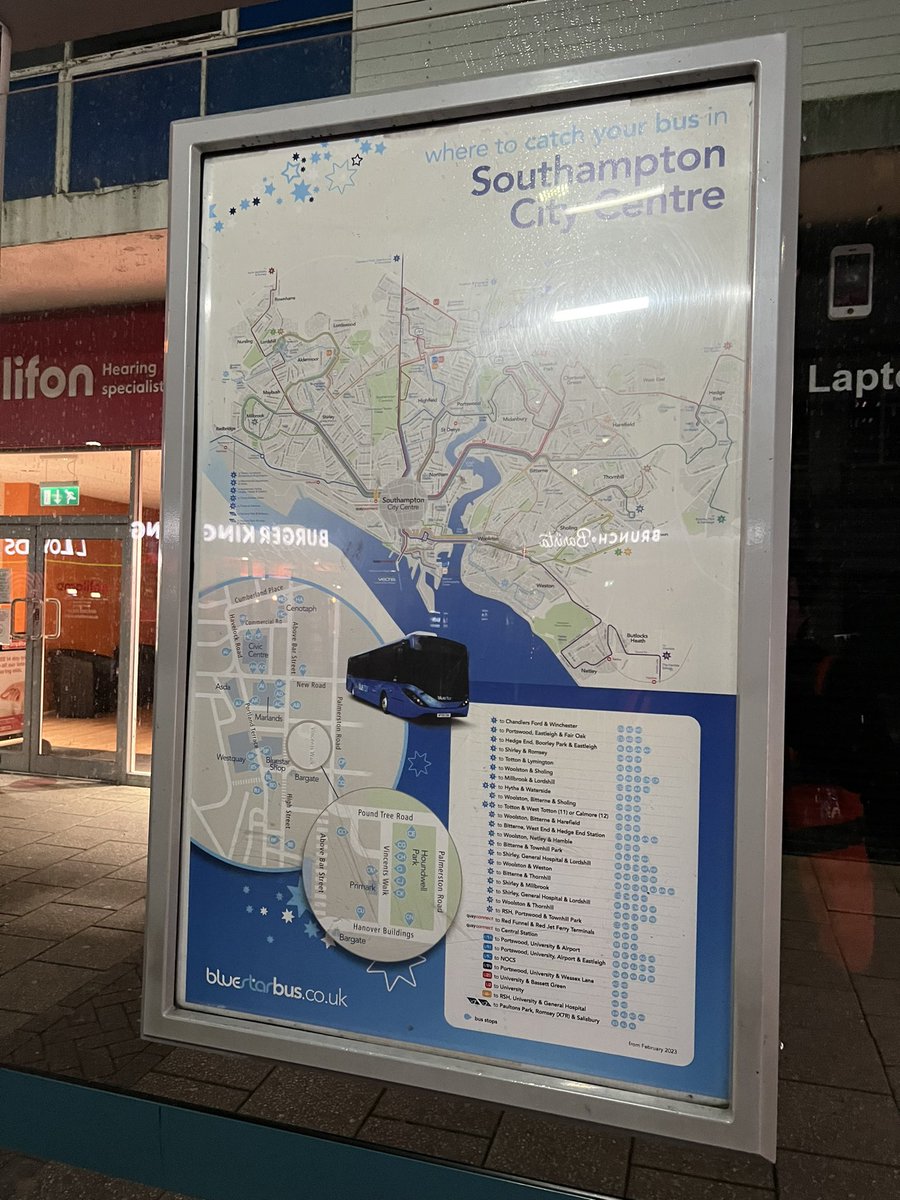 Finishing roadside touches tonight in preparation of the new <a href="/BluestarHQ/">Bluestar</a> network starting tomorrow.

Flags &amp; displays at over 500 stops have been updated this week across the new network. Immensely proud of the roadside team for pulling off another amazing feat.