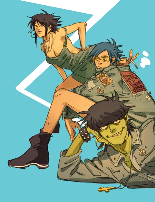 just something messy lawl #gorillaz 