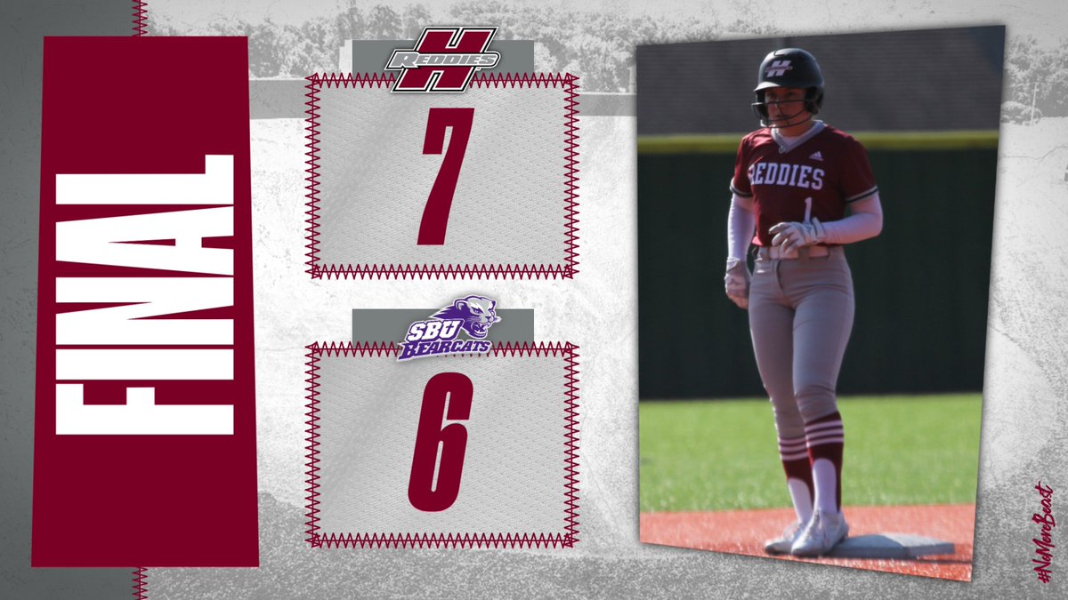 REDDIES WIN!

HSU rallies, scoring four runs in the bottom of the seventh to claim its second victory of the day over Southwest Baptist!

Freshman Raylee Carey scored the walk-off double to complete the comeback. 👊

#NoMereBeast
