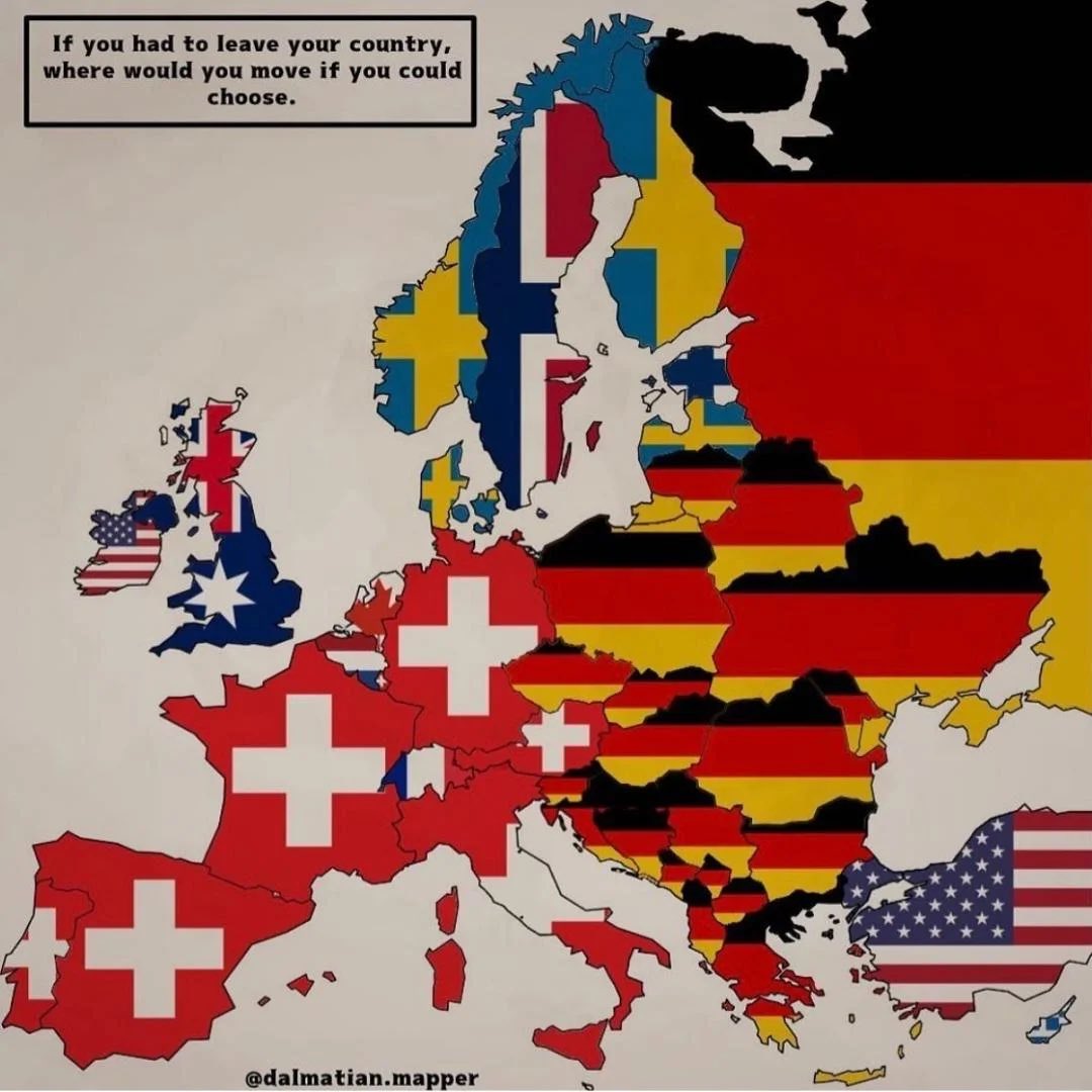 There are many reflections than can be made over what this map shows. Interesting.