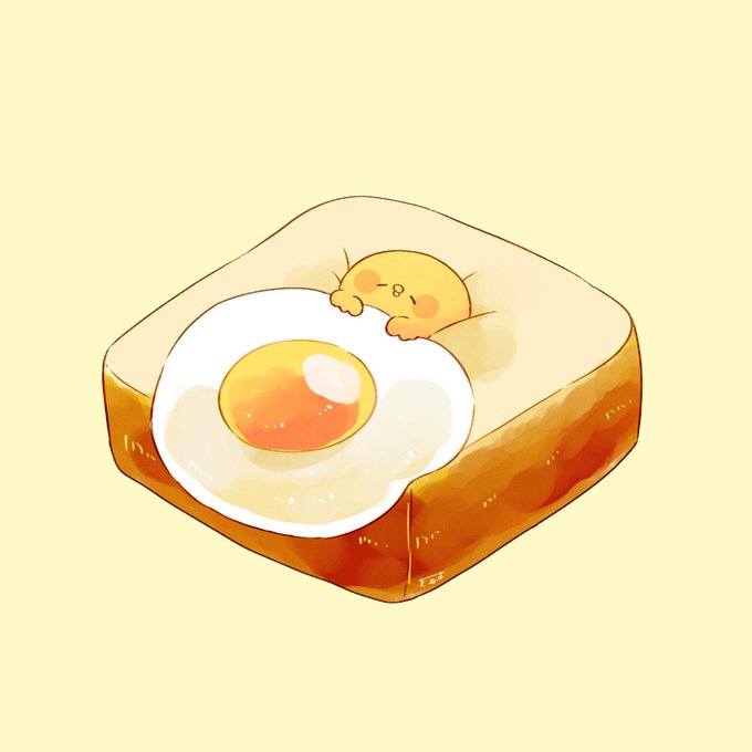 「パン 卵」のTwitter画像/イラスト(新着)｜5ページ目
