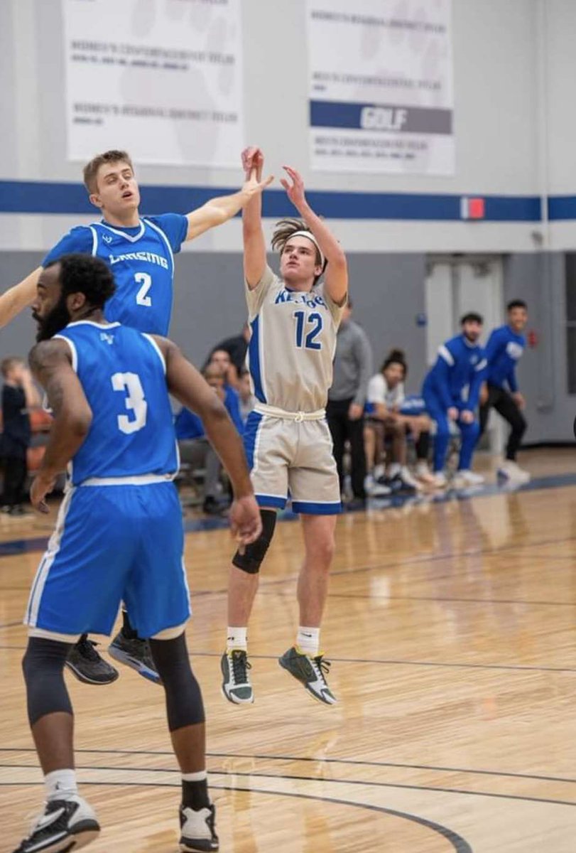 Season high in for our guy <a href="/MichaelCover16/">Michael Cover</a> in a tough 4 pt loss on the road somewhere in Mich today. He came out blistering from deep in the 1st half &amp; the <a href="/KelloggBruins/">Kellogg Community College Athletics</a> battled, but some guy on the other team was unreal &amp; had like 50. He might have missed 3 times. Big 1 Sat