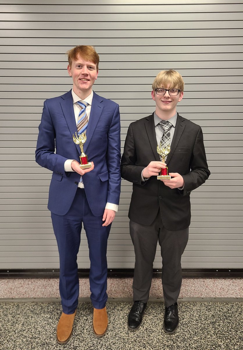 WC_SpeechDebate's tweet photo. On February 17th and 18th, our team competed in the Crabtree Classic at Park Hill High School.

Congratulations to:
- Nathan Smith, who placed 2nd in Student Congress.
- Jaden Tyra and Nathan Smith, who were quarterfinalists in Policy Debate. https://t.co/XhLNhsS91N