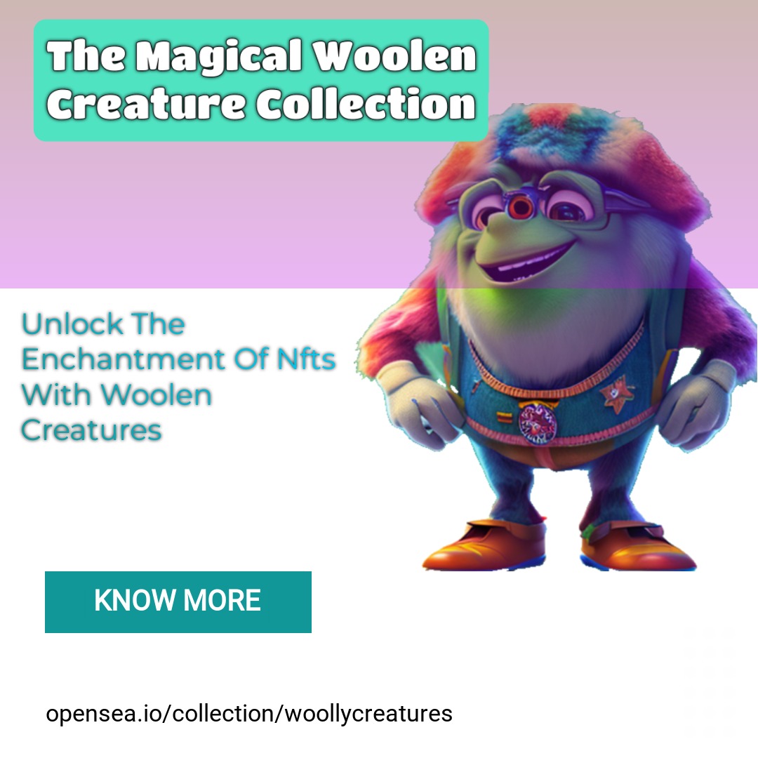 gomalenigo's tweet photo. @Katethelion_nft Warm up your home with a unique collection of colorful woolen creatures! These limited edition, non-fungible tokens (NFTs) are handcrafted from the finest wool and are excellent collector's items. Add these furry friends to your collection today. https://t.co/FZDiTypS72