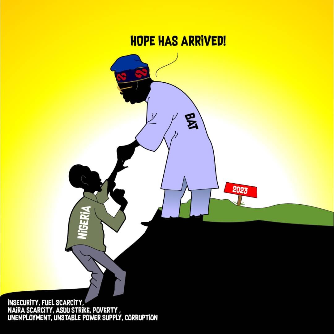 YahyaAABichi's tweet photo. @officialABAT BAT @officialABAT has never contested a presidential election before, in contrast to the other contender, who comes every 4-4 years n BAT has never been involved or accused of importing or exporting state funds or properties. Voting for him is a vote for more hope. #BATWeNeed https://t.co/EUMhHEx645