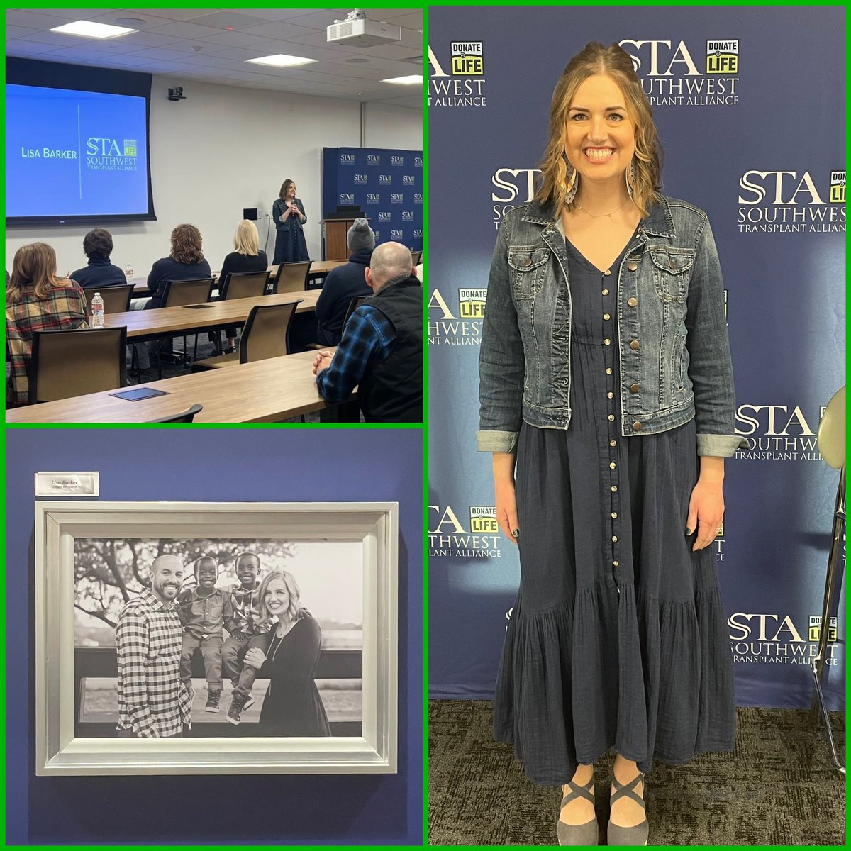 TeamBarker12's tweet photo. Loved getting to encourage the staff and families of @SWTransplant in the amazing and challenging work they do to help save lives through organ donation. Thanks again for having us! #organdonation #giftoflife #liverrecipient #kidneydonor #teambarker #donatelife https://t.co/MDmgzy4GUb