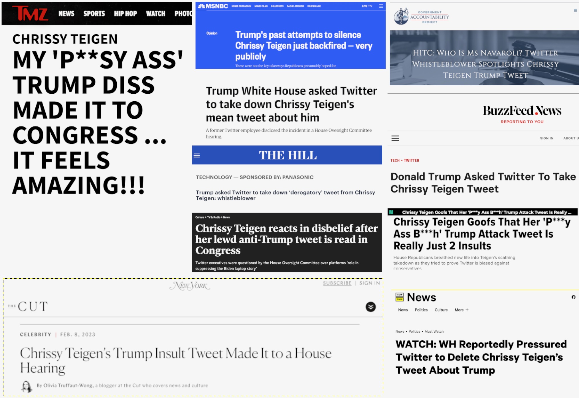 4.   Then House hearings were held last week, at which one witness told a story about Donald Trump a