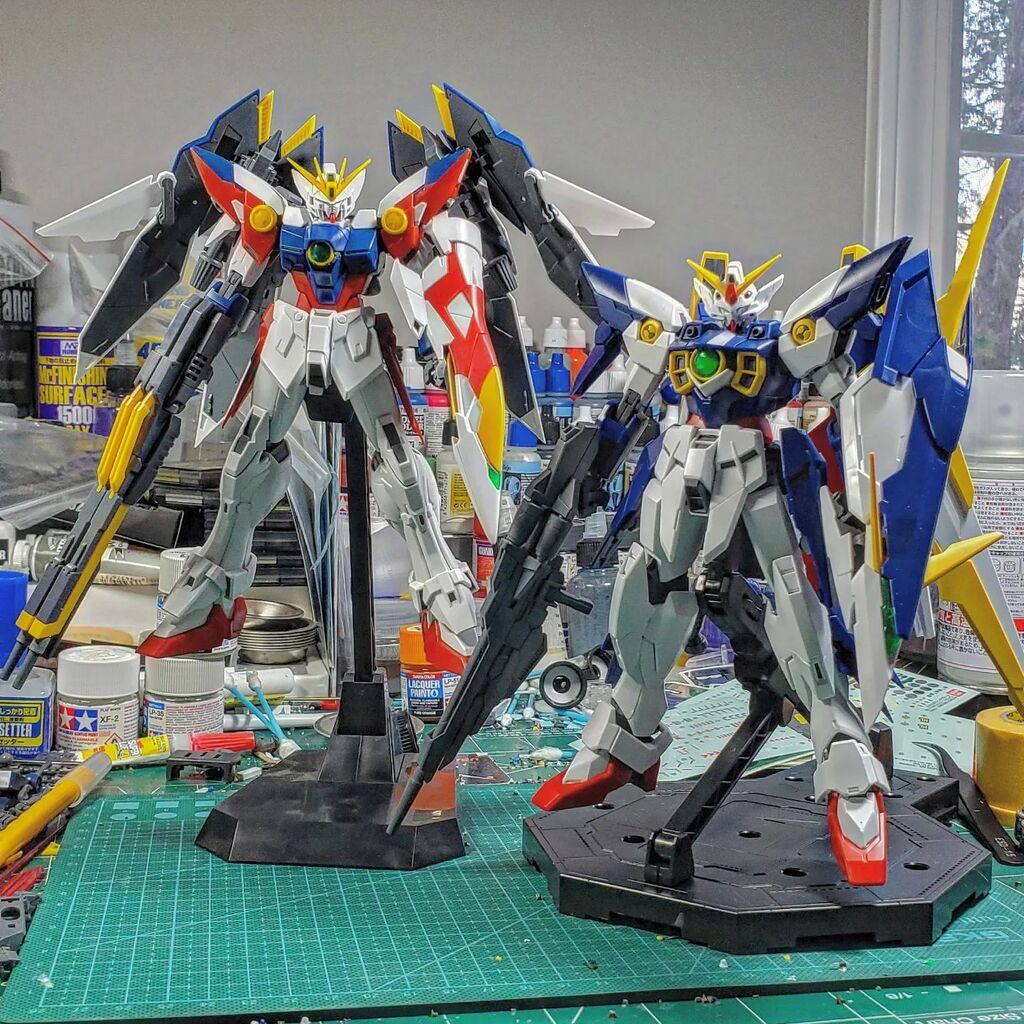 backstept's tweet photo. I'm my opinion, these are the two best Wing designs. The chicken feathers never made sense to me.
#wingprotozero #wingfenicerinascitaalba #newmobilereportgundamwing #gundamwing #buildfighters #gundam #gunpla #gundamstagram #gunplanetwork #gunplabuilders… https://t.co/SSnfUYfqyR https://t.co/VflyeEzps7