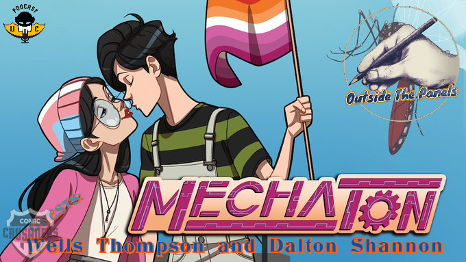 UndercoverCapes's tweet photo. Hang out with #TheMachine, @JohnnyHughes70 for a NEW @OutsideDaPanels with the creative dynamic duo of, #WellsThompson and #DaltonShannon. Tune in to learn all about their latest project, #Mechaton & more... @wellsthomp @daltonkshannon ---> https://t.co/PfW54lKewC https://t.co/zBS2YtH2sk