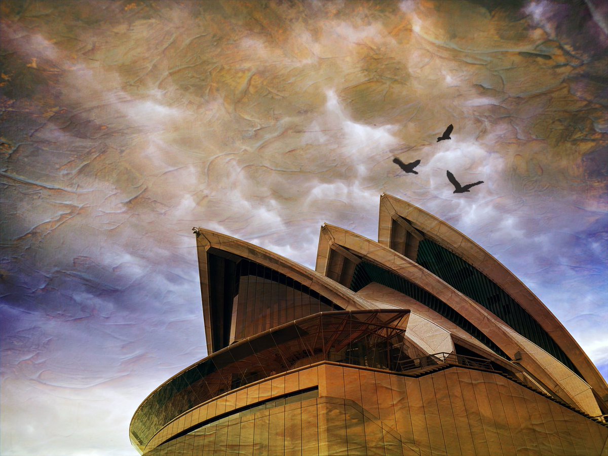 geek1956's tweet photo. Sydney Opera House #shotoniphone #distressedFx https://t.co/qQpwCtNZnT