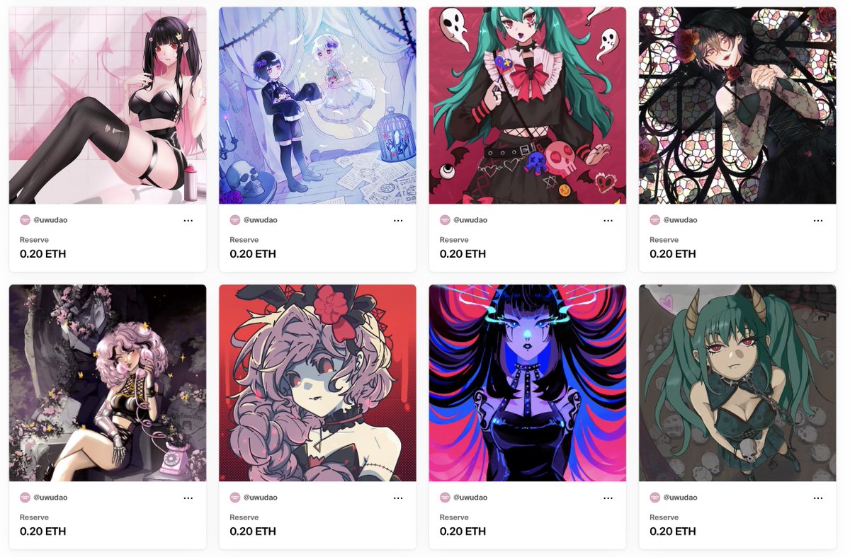uwudaonft's tweet photo. We are live for the final auctions! Come check out the collection here https://t.co/yoqbabwbPV 🖤🤍 https://t.co/xoylgxgKmj
