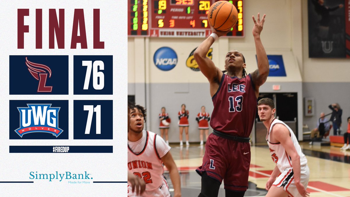 LeeUMBB's tweet photo. FLAAAAAAAAMESSSSS WINNNNN!!!!!!! 

ROAD TOUGHNESS. We eliminated a 13 point deficit with 8 minutes left to #BeatWestGeorgia in Carrollton! 

Our guys scored 38 points over the final 7 minutes, including 11 clutch-time-points from Beyuan Hendricks. #FiredUp🔥 https://t.co/Afw2mvwRDB