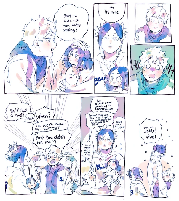 baby au! hinata meeting koneko for the first time 