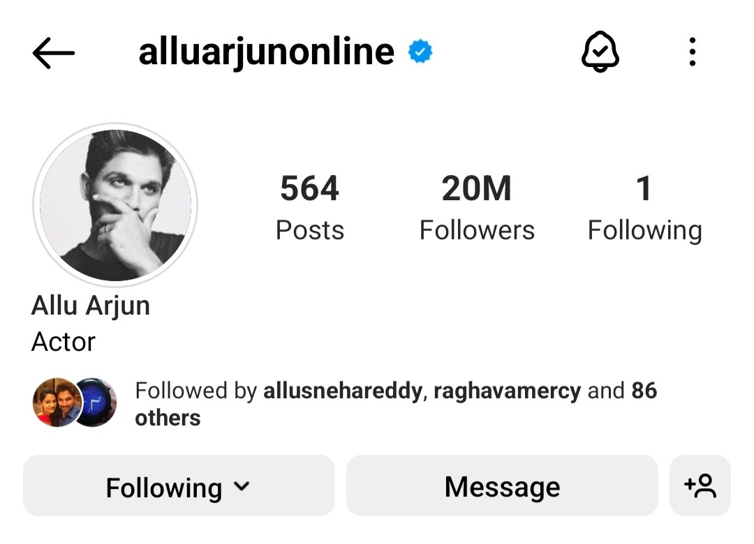 Icon stAAr @alluarjun is the first South Indian actor to reach 20 million milestone in Instagram

#AlluArjun #PushpaTheRise 
#AlluArjun𓃵  #pushpatherule 
#southindianactor  #Pushpa2
