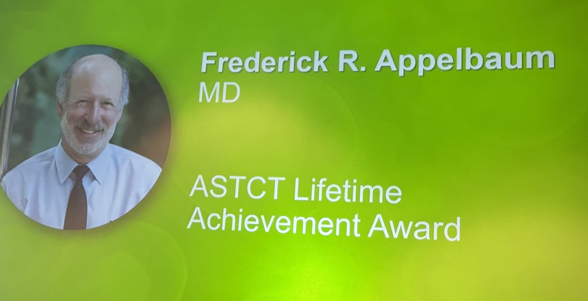 Krishna Komanduri, MD, FASTCT (@drkomanduri) on Twitter photo Fred Appelbaum <a href="/fredhutch/">Fred Hutch Cancer Center</a> @fhpatientcare is always inspiring. As <a href="/ASTCT/">ASTCT</a> Lifetime Achievement Award winner he credits so many colleagues but also SCT nurses, APPs, pharmacists, schedulers and dieticians. We are all standing on his shoulders. #leukemia #bmtsm Fred Appelbaum <a href="/fredhutch/">Fred Hutch Cancer Center</a> @fhpatientcare is always inspiring. As <a href="/ASTCT/">ASTCT</a> Lifetime Achievement Award winner he credits so many colleagues but also SCT nurses, APPs, pharmacists, schedulers and dieticians. We are all standing on his shoulders. #leukemia #bmtsm