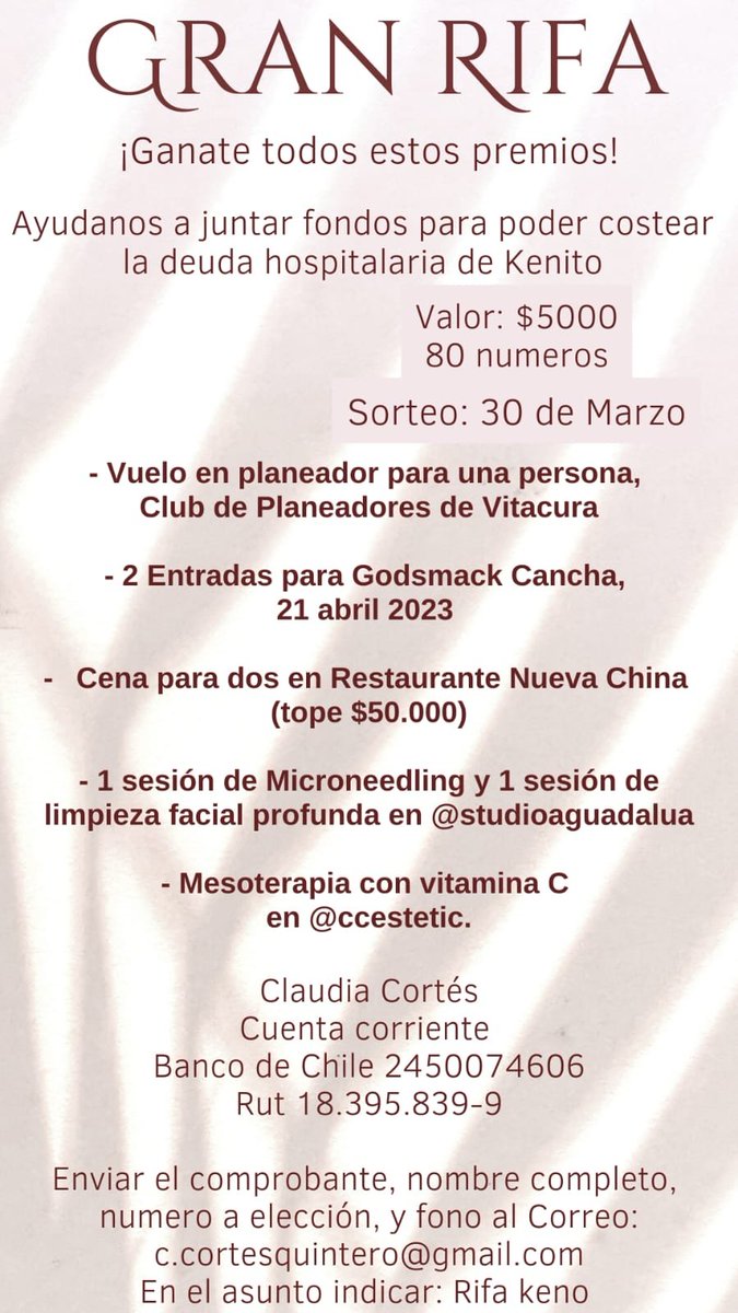 kenogti's tweet photo. Amigos el que pueda aportar por un número de rifa, se los agradecería mucho si no favor compartir, muchas gracias!!! https://t.co/LiExkwKnyD