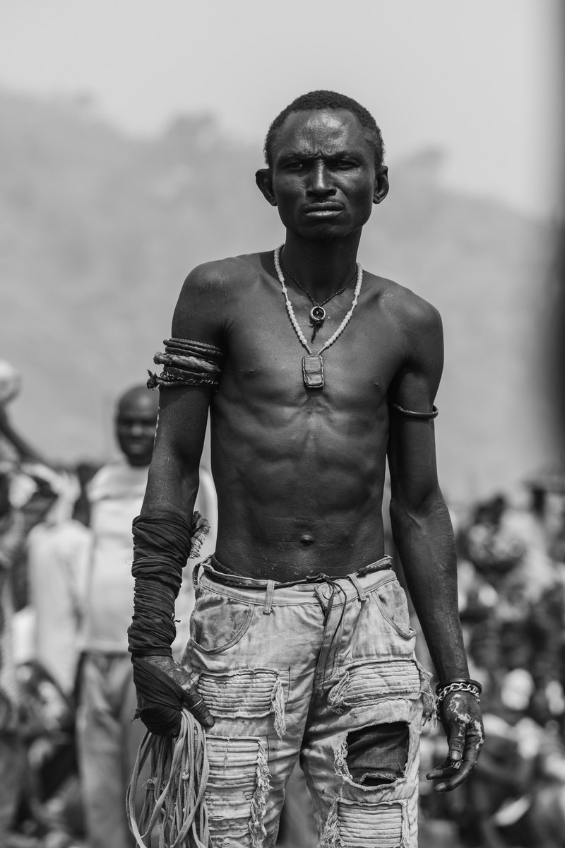 FIGHTER.

DAMBE (traditional wrestling) is a form of entertainment that is interesting to not only watch, but also document. 

📍Dei-Dei, Abuja, Nigeria.