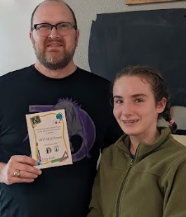 So proud of all our NHS Members of the Month and the teachers they chose to recognize!

Pink House member Phoebe recognizing @MrMDHS