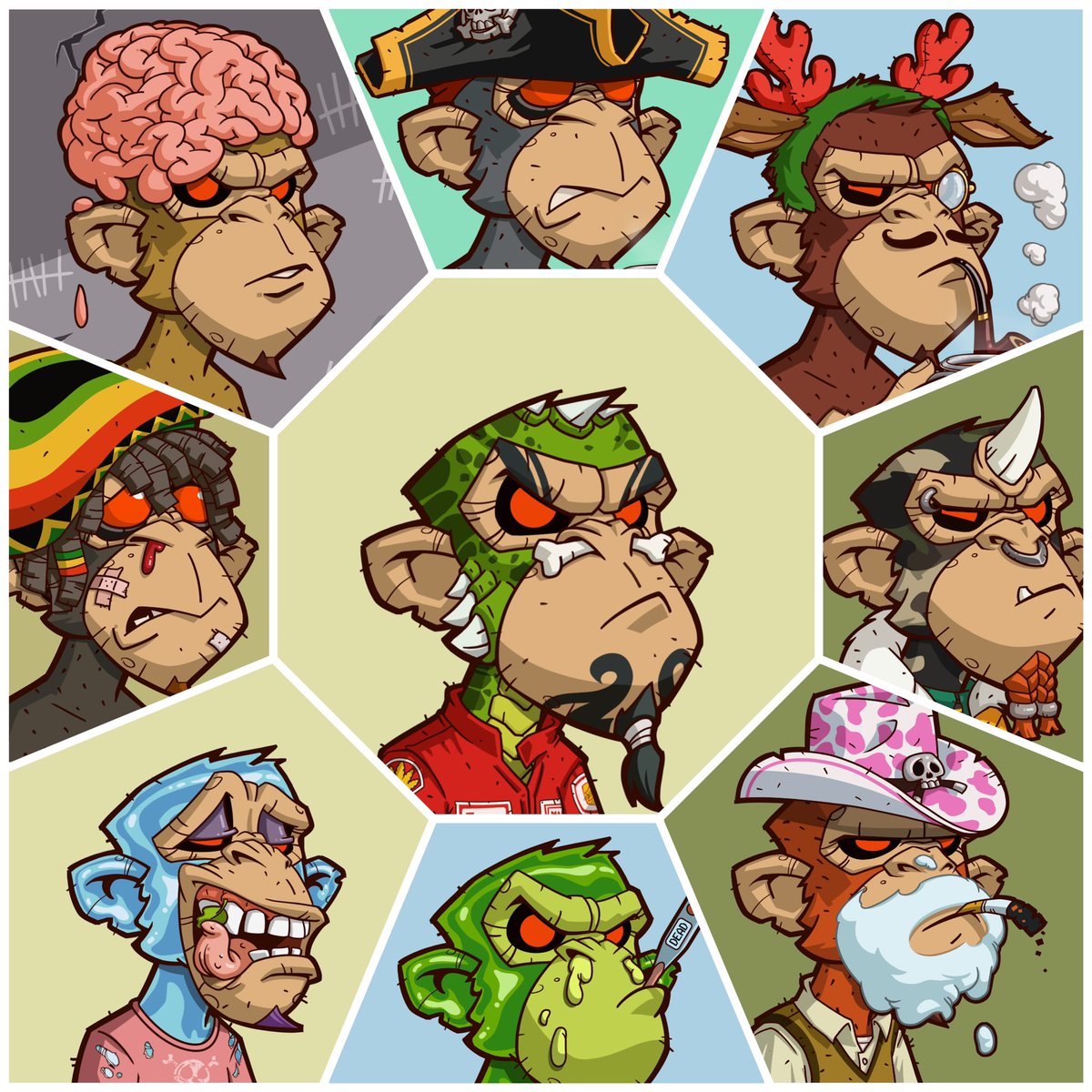 How do i not be in love with this amazing project!! Just look at the art 🔥🔥🔥, the traits, the colors… so clean and solid, the community is one of a kind…when do people gonna notice? Maybe too late <a href="/AngryApesNFT/">Angry Apes Society</a> #AngryApesSociety #AngryApesNFT