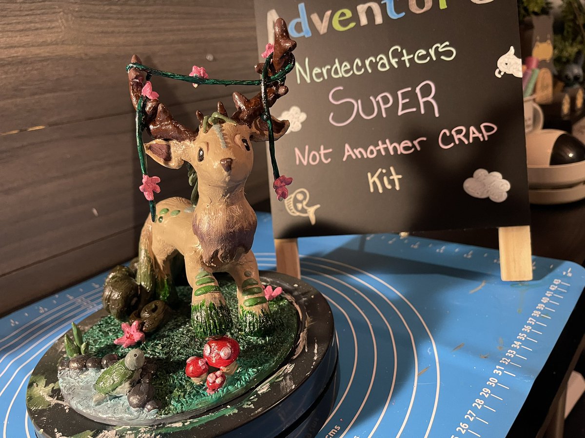Katsu47664742's tweet photo. My first ever sculpture! Using the #supernotanothercrapkit Thank you @NerdECrafter. I’m planning on a series. The other is in the works. This is Earth. The next one is Fire. https://t.co/aRjkxuS1hw