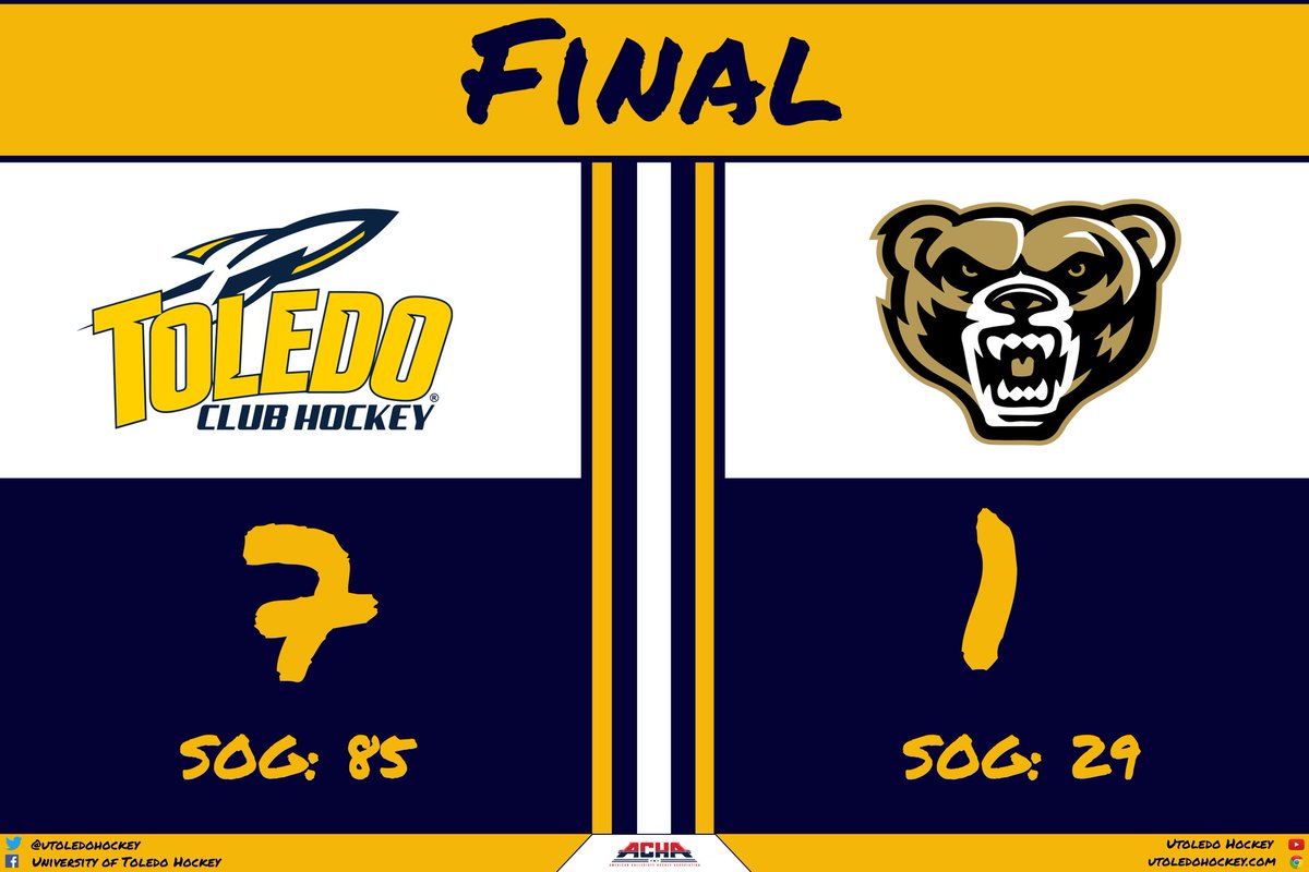 🚀🏒 Final 🏒🚀

Toledo - 7 | Oakland - 1

🚨 Pennell
🍏 Fuleky

🚨 Wood
🍏 Beaverson 
🍏 Riddick

🚨 Nadeau
🍏 Messier
🍏 Stokes 

🚨 Meyer
🍏 Beaverson

Shots:

Toledo - 85 | Oakland - 29

🥅 Michelizzi - 28 Saves