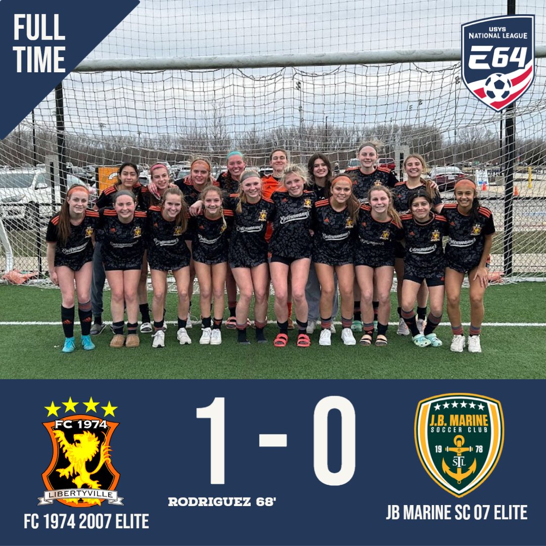 Huge <a href="/NationalLeague/">National League</a> E64 win in #STL today. Need to finish the job tomorrow. #finishstrong. <a href="/FC1974GLSA/">GLSA FC 1974 Libertyville</a> <a href="/CoachBMancill/">Bryan Mancill</a> <a href="/Smileski17/">Srgjan Smileski</a> <a href="/ImYouthSoccer/">ECNL/GA/Recruiting/College Soccer</a> <a href="/soccerwire/">soccerwire</a> <a href="/GraceMorton2007/">Grace Morton</a> <a href="/mia_tsigolis15/">mia</a> <a href="/shannonphips/">Shannon Phillips</a> <a href="/Tessmcgorm13/">Tess McGormley</a> <a href="/RainaSoccer/">Raina Schmitt</a> <a href="/dahlia_r14/">Dahlia Rodriguez</a> @KaelynCardwell <a href="/EmaDelg20Soccer/">Ema Delgado</a>