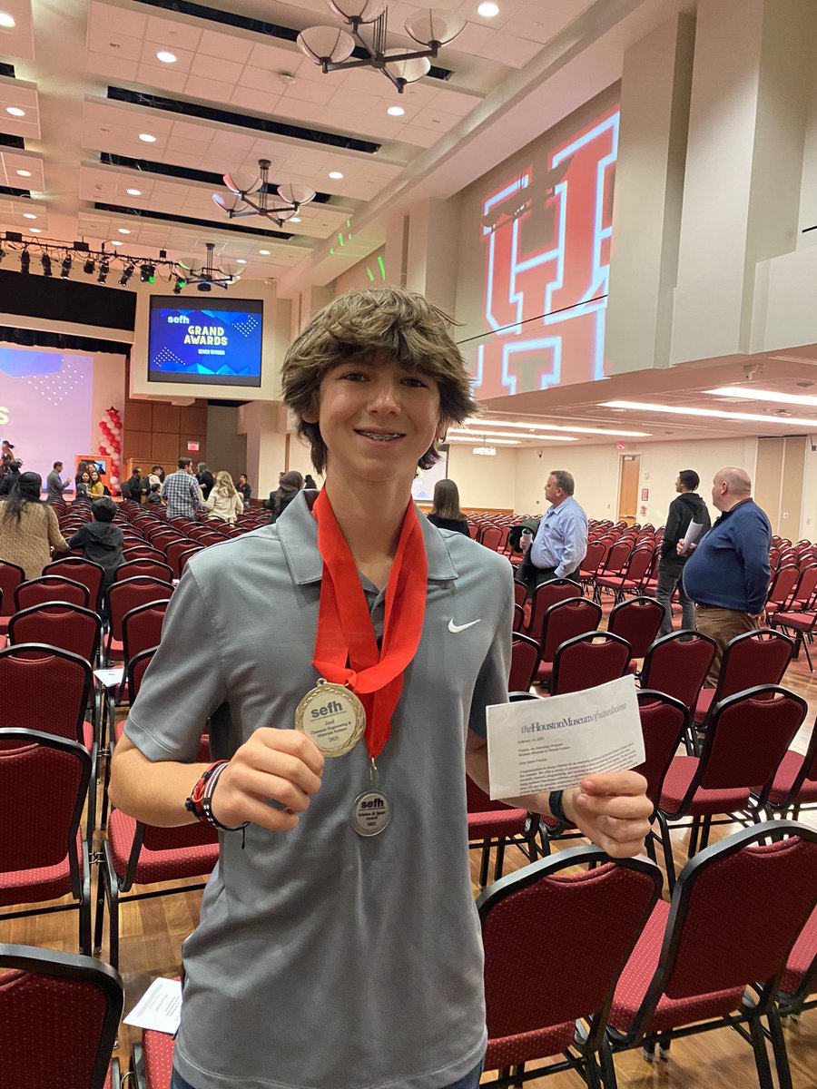 cbsef's tweet photo. Clear Brook students received a lot of awards today at the SEFH Awards Ceremony!! These three students are advancing to the state fair next month.  @ClearBrookHS https://t.co/SdOoWhTt6r