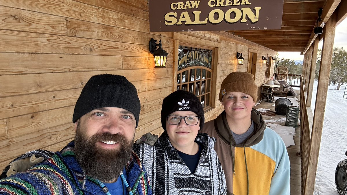 Carl_Vibe's tweet photo. Brought the boys up to Mount Wilson Ranch to look for whatever might have been shot down in the sky ๐or๐ธ. Itโs buried in snow but tomorrow we are hiking halfway up the mountain to look. #ufotwitter #mystery #balloonwars https://t.co/JX5CzSSsAD
