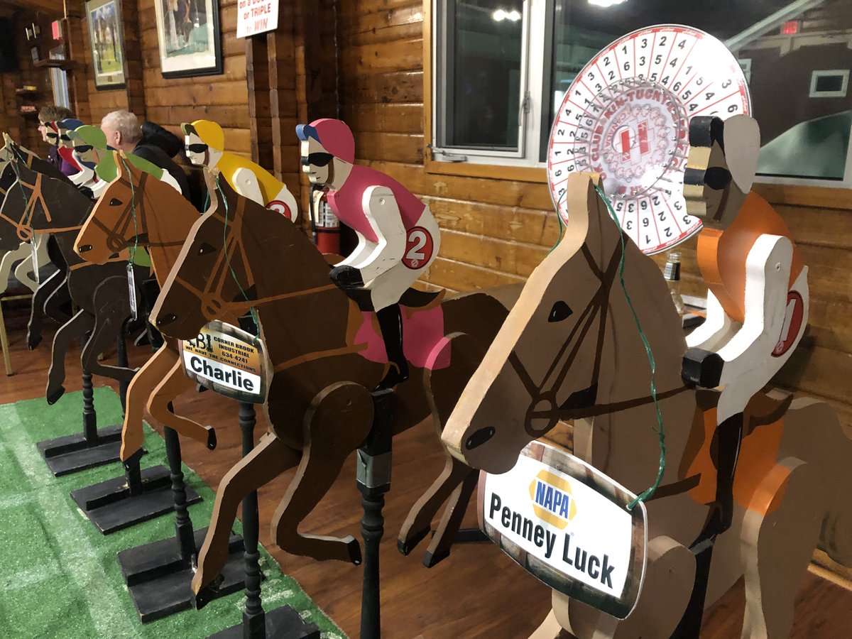 Just over an hour to go before the first race at the annual @CBCarnival ‘Kin-tucky Derby’ horse races at <a href="/BlomidonGolf/">Blomidon Golf Club</a> Club, organized by <a href="/CBKinsmen/">Corner Brook Kinsmen</a> Club.