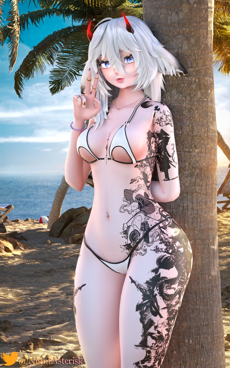 NightAsterisk's tweet image. Finished render of Harper by @Jeadeuwu inspired by her render on the front of the gumroad page.
Not my best render by a long shot but I think it turned out somewhat decent.

Avatar link jeadevr.gumroad.com/l/rzfgpu
#VRChat #VRC #b3d #Blender3d