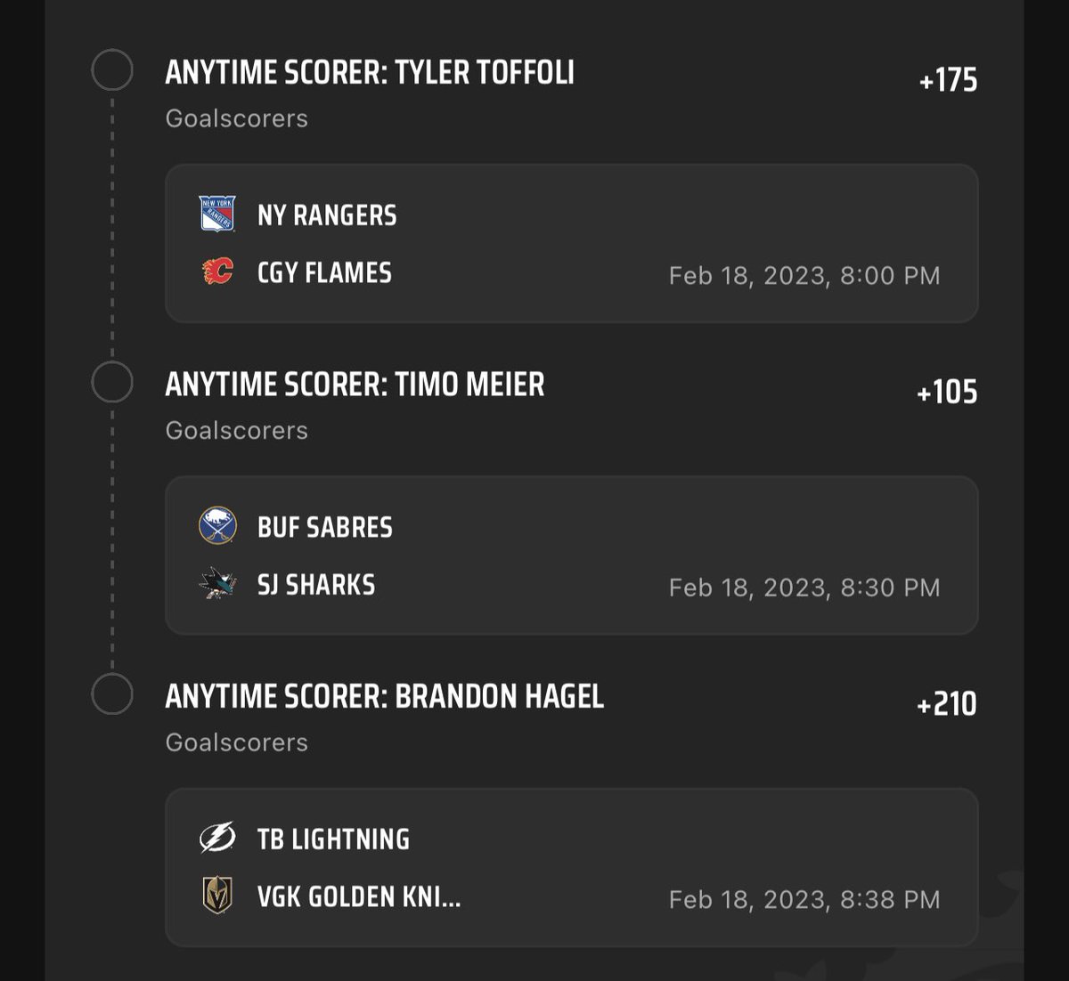 ZeroInDenver's tweet photo. @LineStarApp @UnderdogFantasy Today's SIMS goal scorer picks: https://t.co/xsom2m82zP