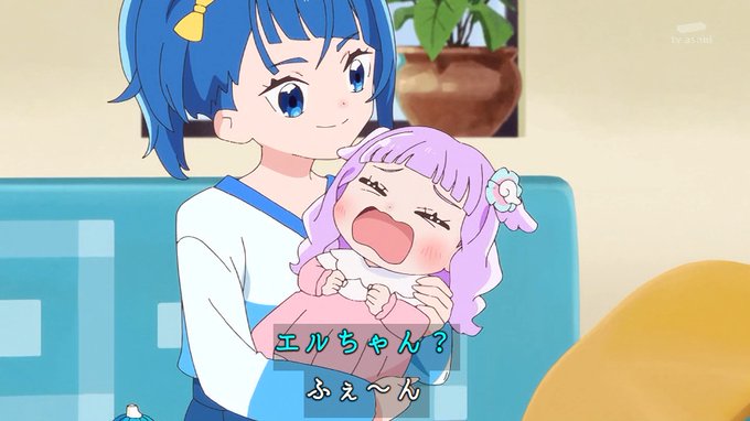 お家に帰りたいえるちゃん #nitiasa #precure 