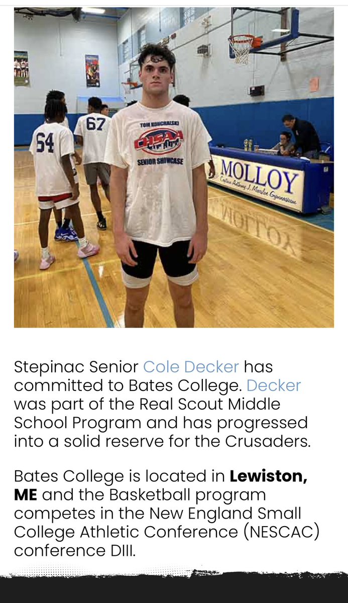 Congratulations Cole - Archbishop Molloy High School