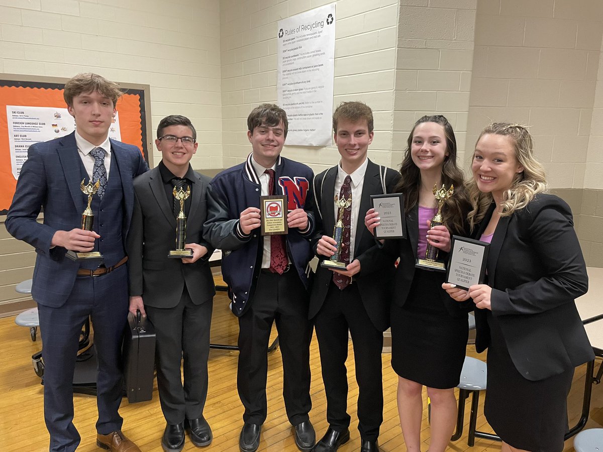 NHSpeech's tweet image. Nsda Northern Ohio District Tournament results! Congrats Kyle Whittaker, Avah Rodgers, and Savanna Taylor National Qualifiers! Also Ashton Russo, Brian Jones, Kyle Whittaker and Avah Rodgers for being finalist! Congrats to Max Ries new state qualifier! Great Job Team!