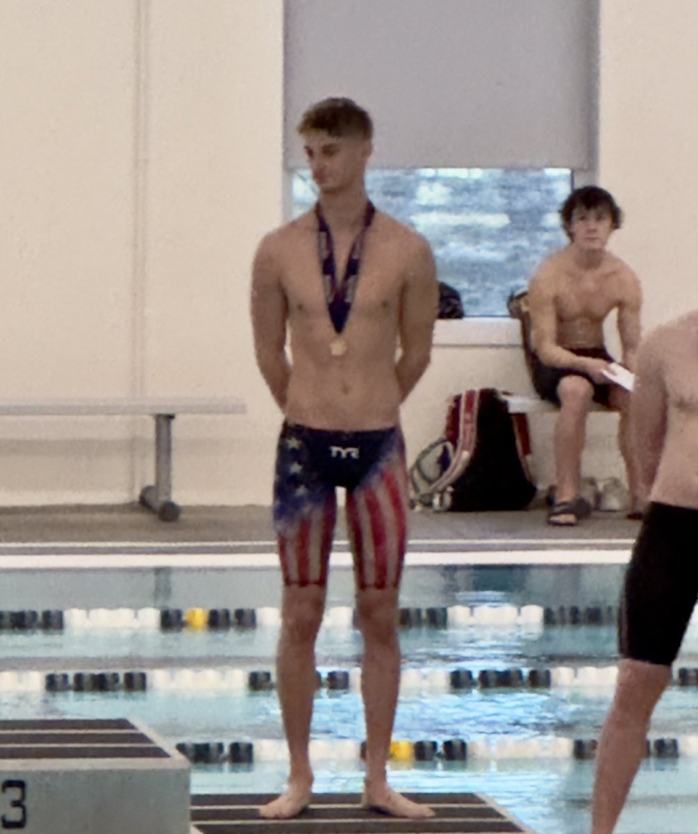 STASwimDive's tweet photo. 2023 State: Junior Quinn McGee makes the podium in the 50 Free, finishing 5th overall!! Congrats, Quinn! https://t.co/BvfpvrQV88