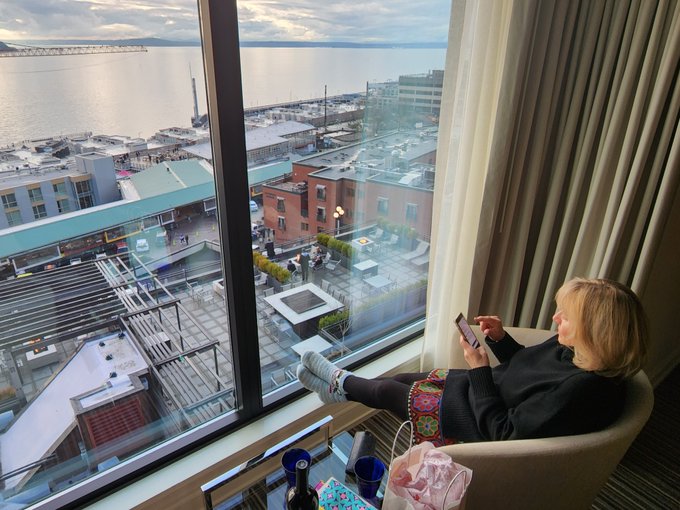 I love staying at #InnattheMarket in #Seattle.  What an amazing view of #PikePlaceMarket and #ElliottBay<a href="/tag/innatthemarket"class="tags">#InnattheMarket</a><a href="/tag/seattle"class="tags">#Seattle</a><a href="/tag/pikeplacemarket"class="tags"><span>#pikeplacemarket</span></a><a href="/tag/elliottbay"class="tags"><span>#elliottbay</span></a>